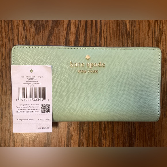 kate spade | Bags | Kate Spade Wallet In Beach Glass Nwt | Poshmark
